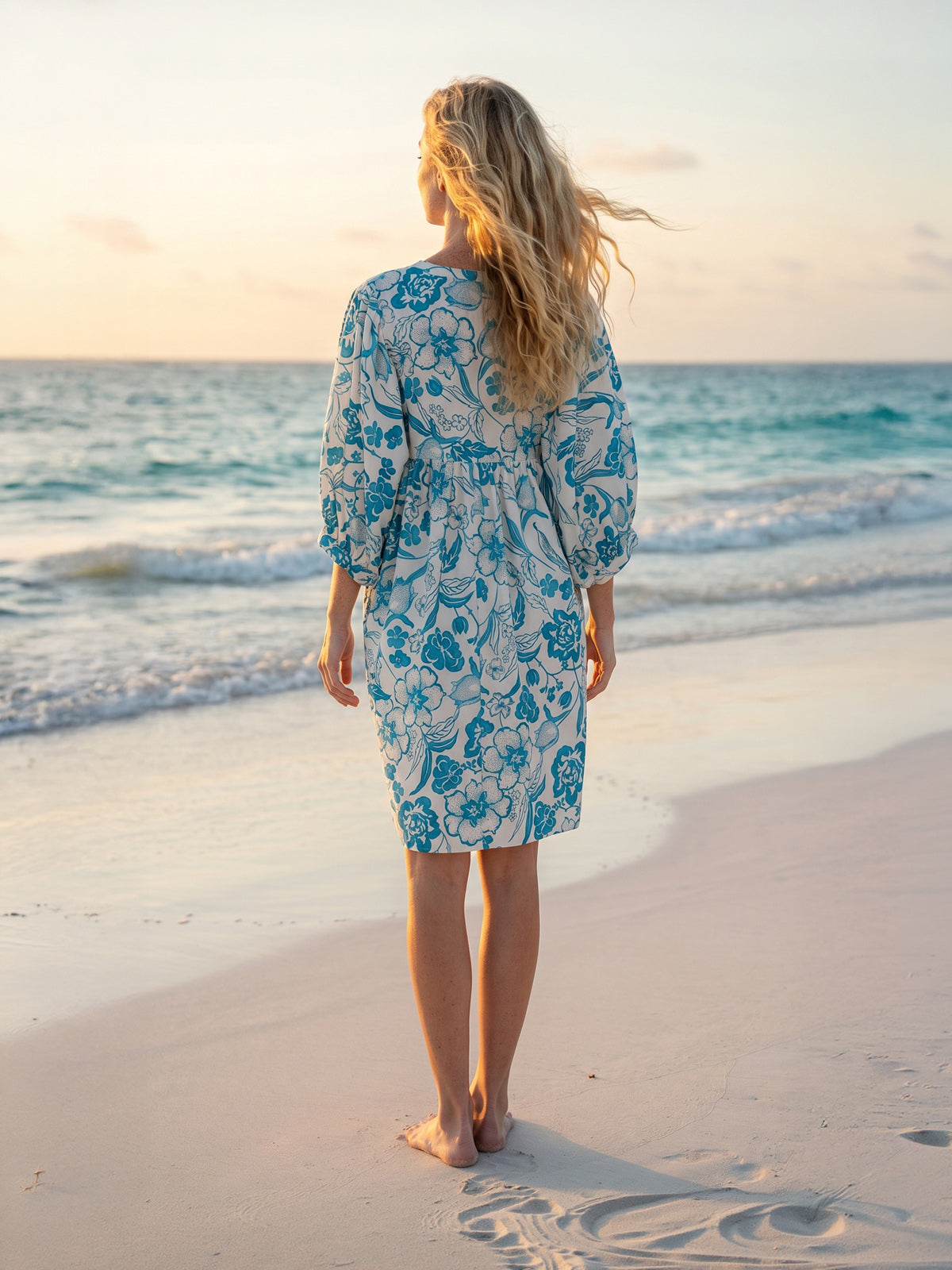 Amber Blouse Dress, Flower Dress