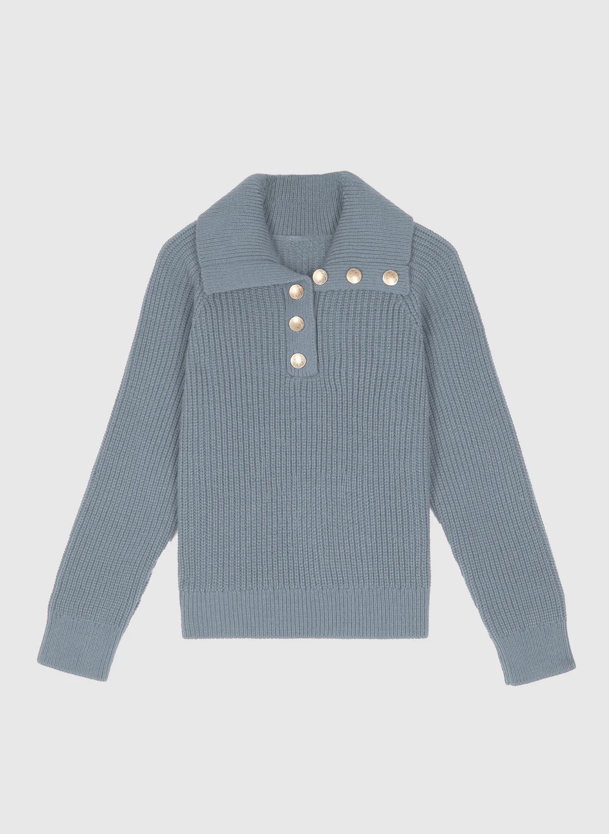 Stella Women Sweater Trucker Color. Blue Color