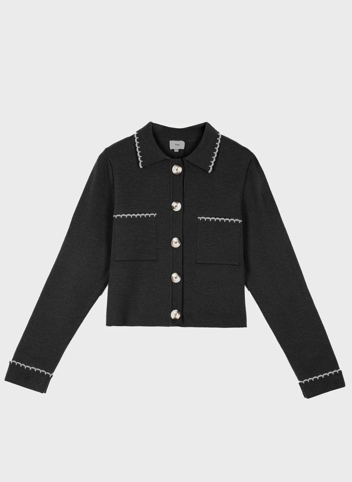 Valina Gilet, Navy Blue Sweater Women