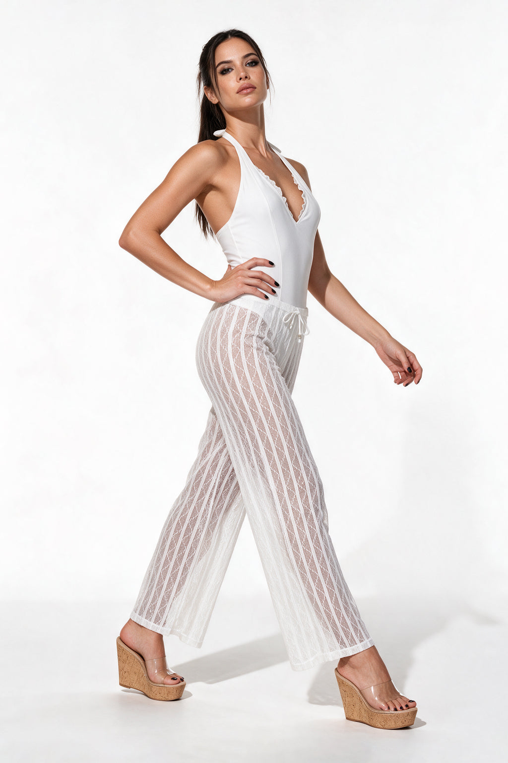 Wynwood Sheer Lace Pants