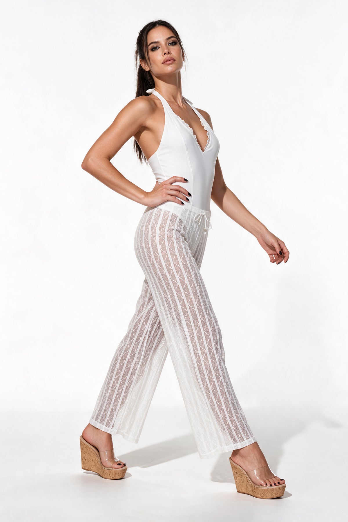 Wynwood Sheer Lace Pants